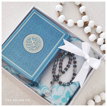 Load image into Gallery viewer, Gift Set - Quran, Tasbih, Prayer Mat - personalised
