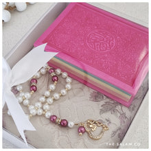 Load image into Gallery viewer, Gift Set - Quran, Tasbih, Prayer Mat - personalised
